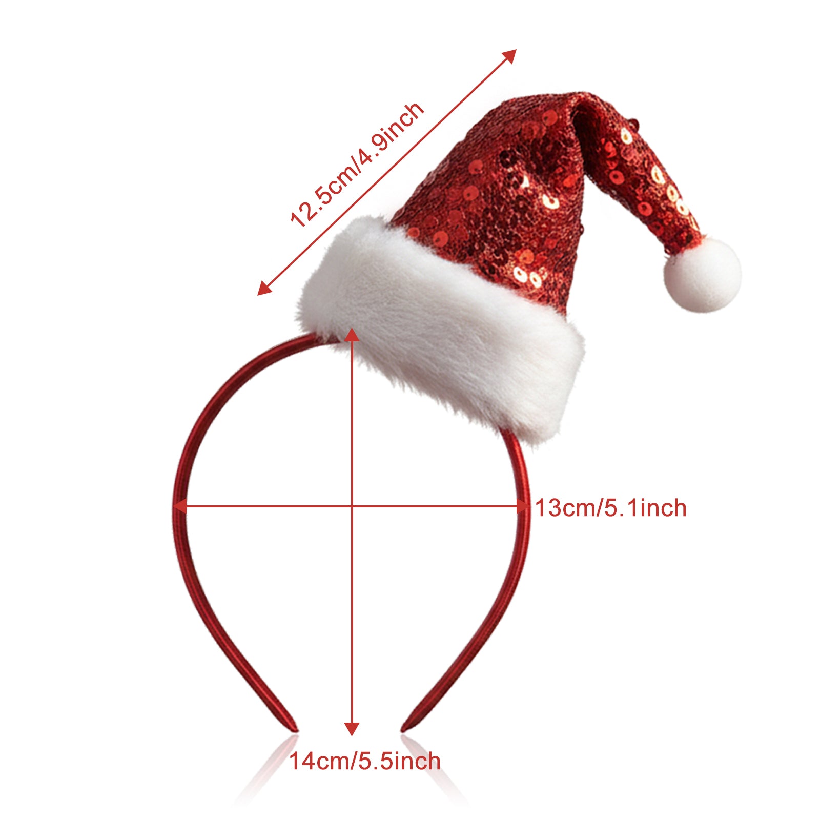 Christmas Hair Accessories Size Guide