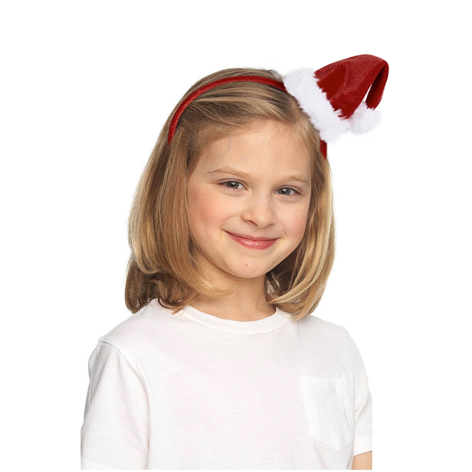 2PCS Christmas Headbands For Women and Girls Santa Xmas Hat Reindeer Hairloop For Christmas Party Decoration Headwear - ForBaysyAngel