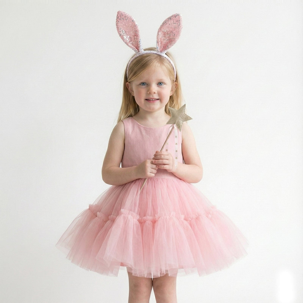 3PACK Glitter Bunny Ears Headband for Girls Dress Up & Costume Parties - ForBaysyAngel