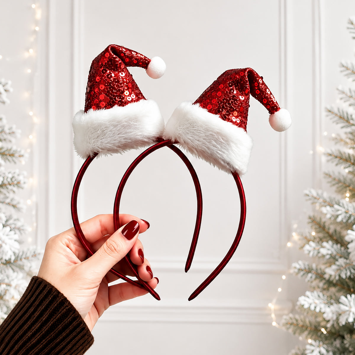 Christmas Santa hat headband for kids and adults