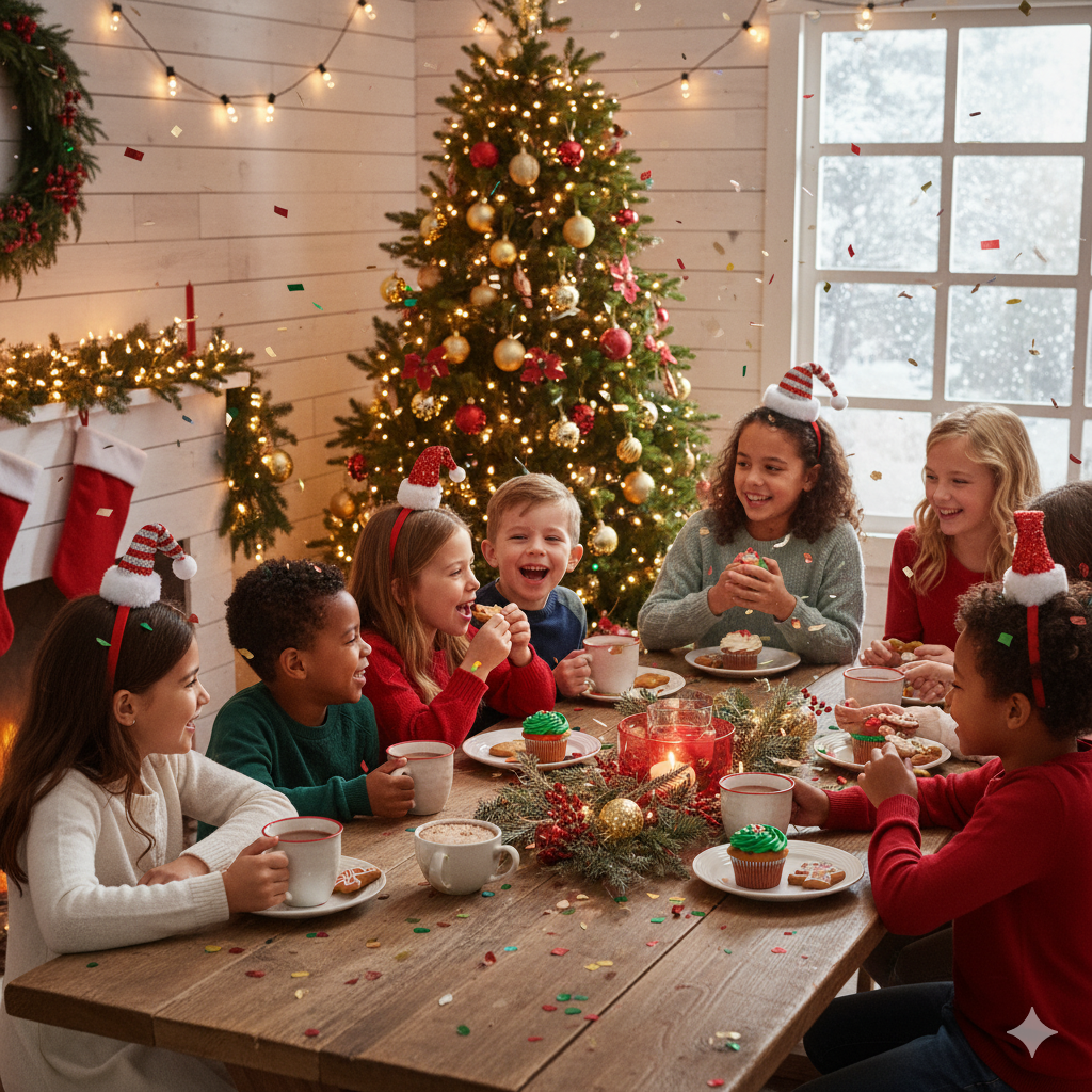 Festive red headband for Christmas parties and family photos