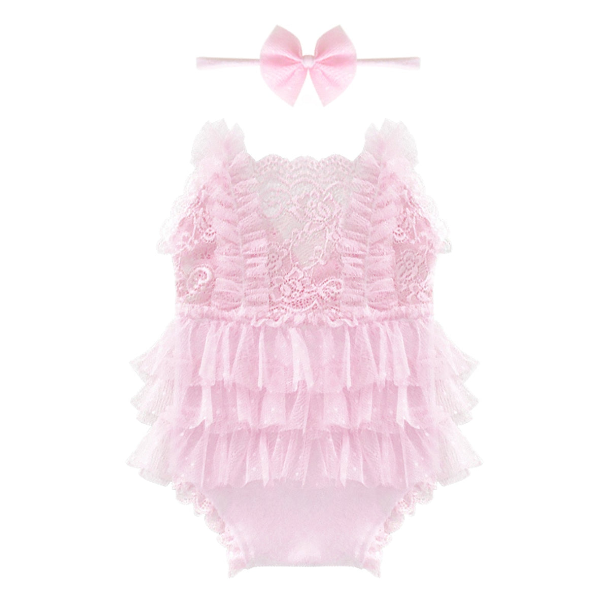 Newborn Photo Props Lace Romper Outfit Baby Girl Tutu Dress - ForBaysyAngel