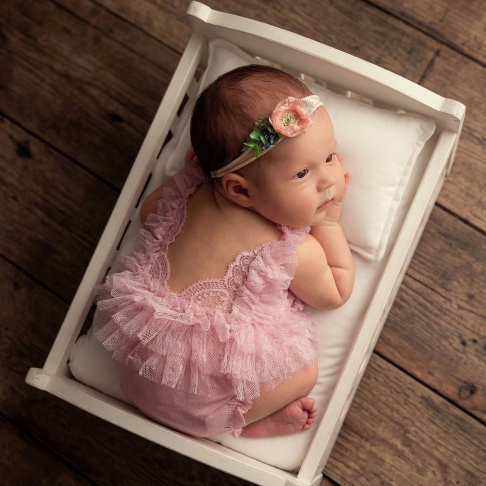 Newborn Photo Props Lace Romper Outfit Baby Girl Tutu Dress - ForBaysyAngel