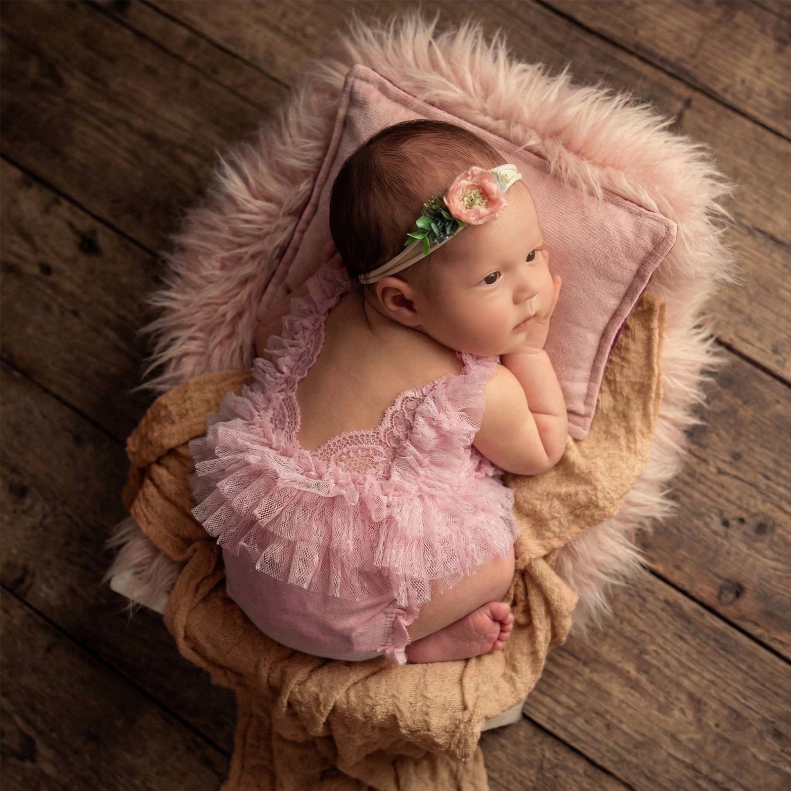 Newborn Photo Props Lace Romper Outfit Baby Girl Tutu Dress - ForBaysyAngel
