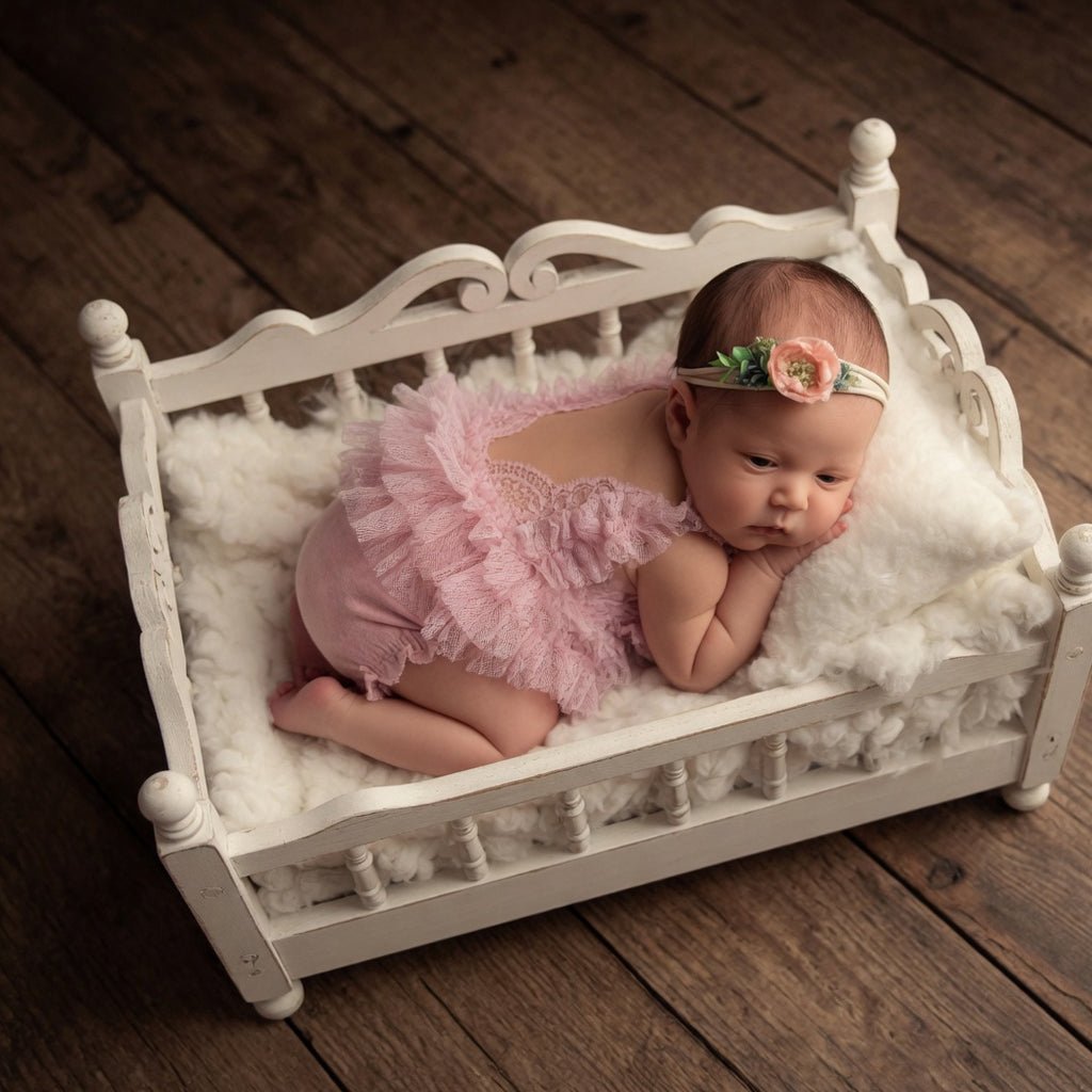 Newborn Photo Props Lace Romper Outfit Baby Girl Tutu Dress - ForBaysyAngel