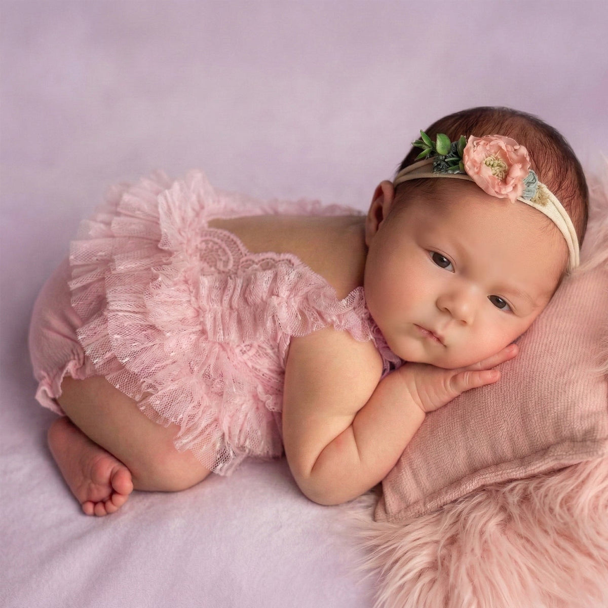 Newborn Photo Props Lace Romper Outfit Baby Girl Tutu Dress - ForBaysyAngel