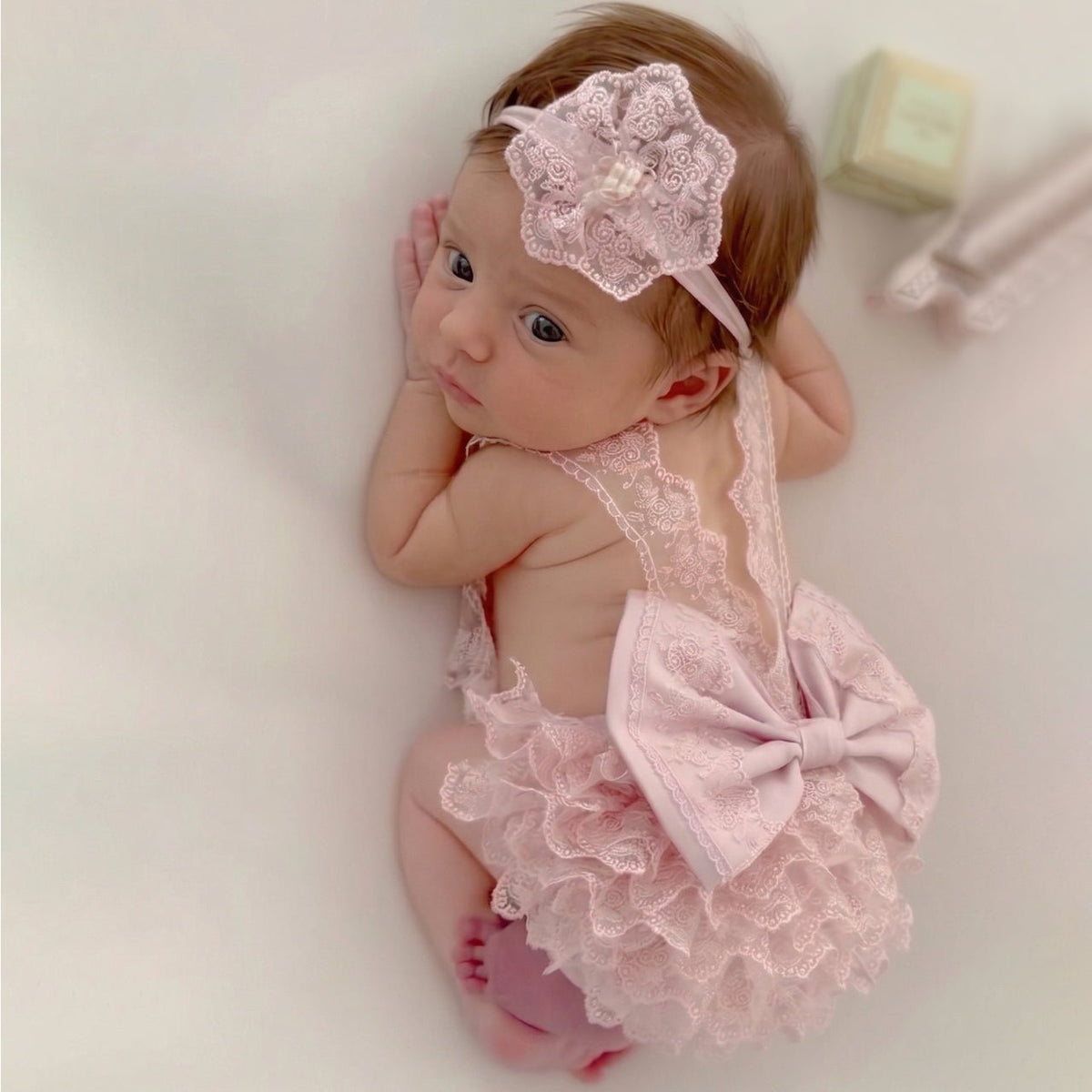 Newborn Photography Outfit Girl Lace Romper Infant Tutu Dress - ForBaysyAngel