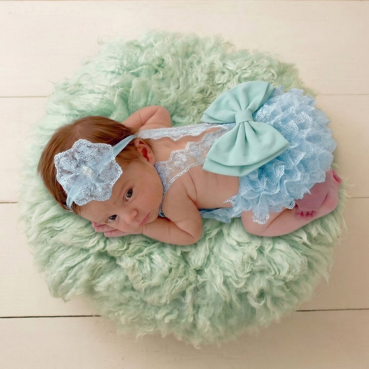 Newborn Photography Outfit Girl Lace Romper Infant Tutu Dress - ForBaysyAngel