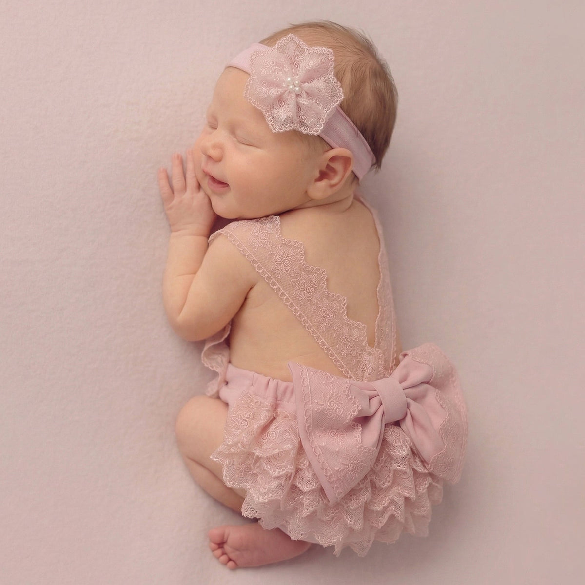 Newborn Photography Outfit Girl Lace Romper Infant Tutu Dress - ForBaysyAngel