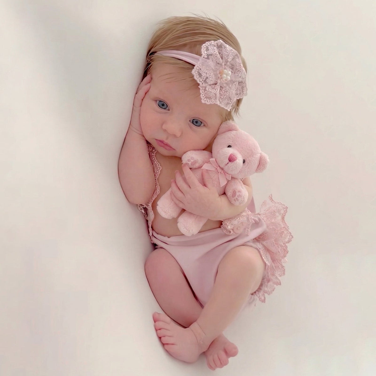 Newborn Photography Outfit Girl Lace Romper Infant Tutu Dress - ForBaysyAngel