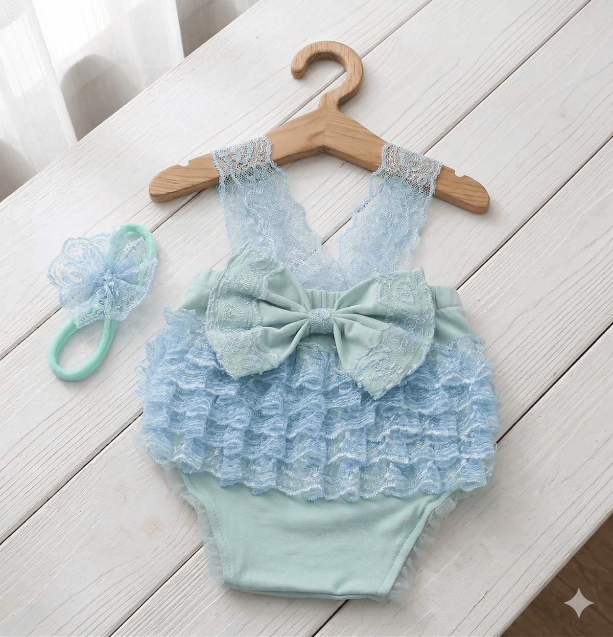 Newborn Photography Outfit Girl Lace Romper Infant Tutu Dress - ForBaysyAngel