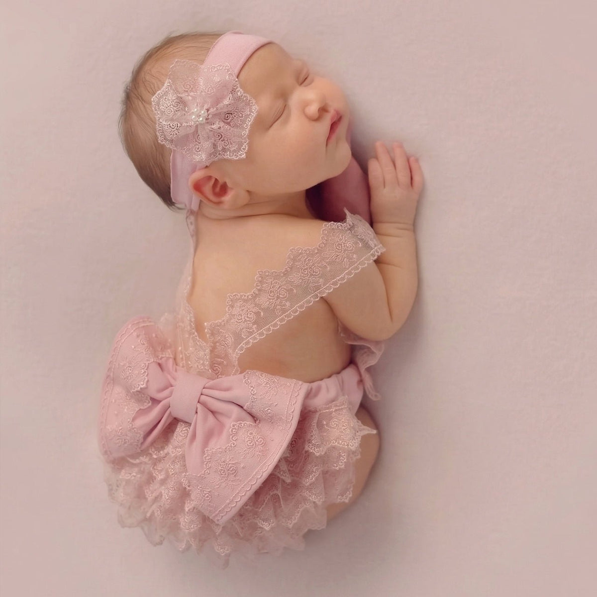 Newborn Photography Outfit Girl Lace Romper Infant Tutu Dress - ForBaysyAngel