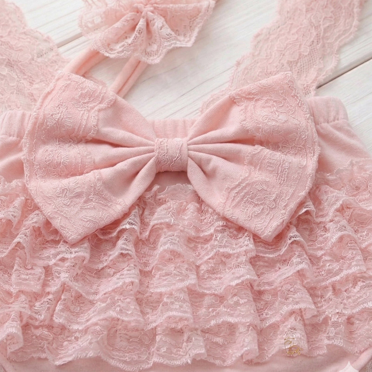 Newborn Photography Outfit Girl Lace Romper Infant Tutu Dress - ForBaysyAngel
