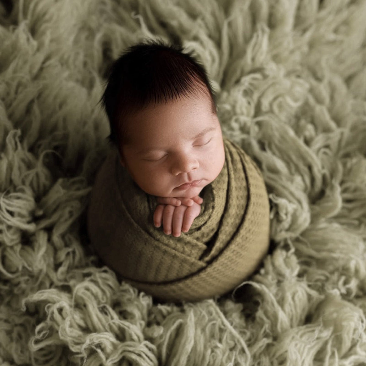 Newborn Photography Waffle Wrap (59" x 15") Newborn Photography Props for Baby Boys and Girls - ForBaysyAngel