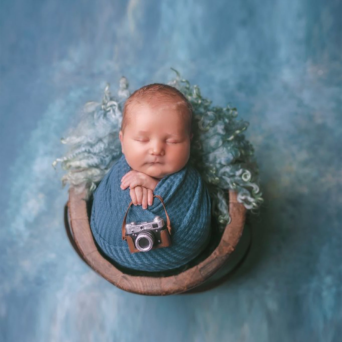 Newborn Photography Waffle Wrap (59" x 15") Newborn Photography Props for Baby Boys and Girls - ForBaysyAngel