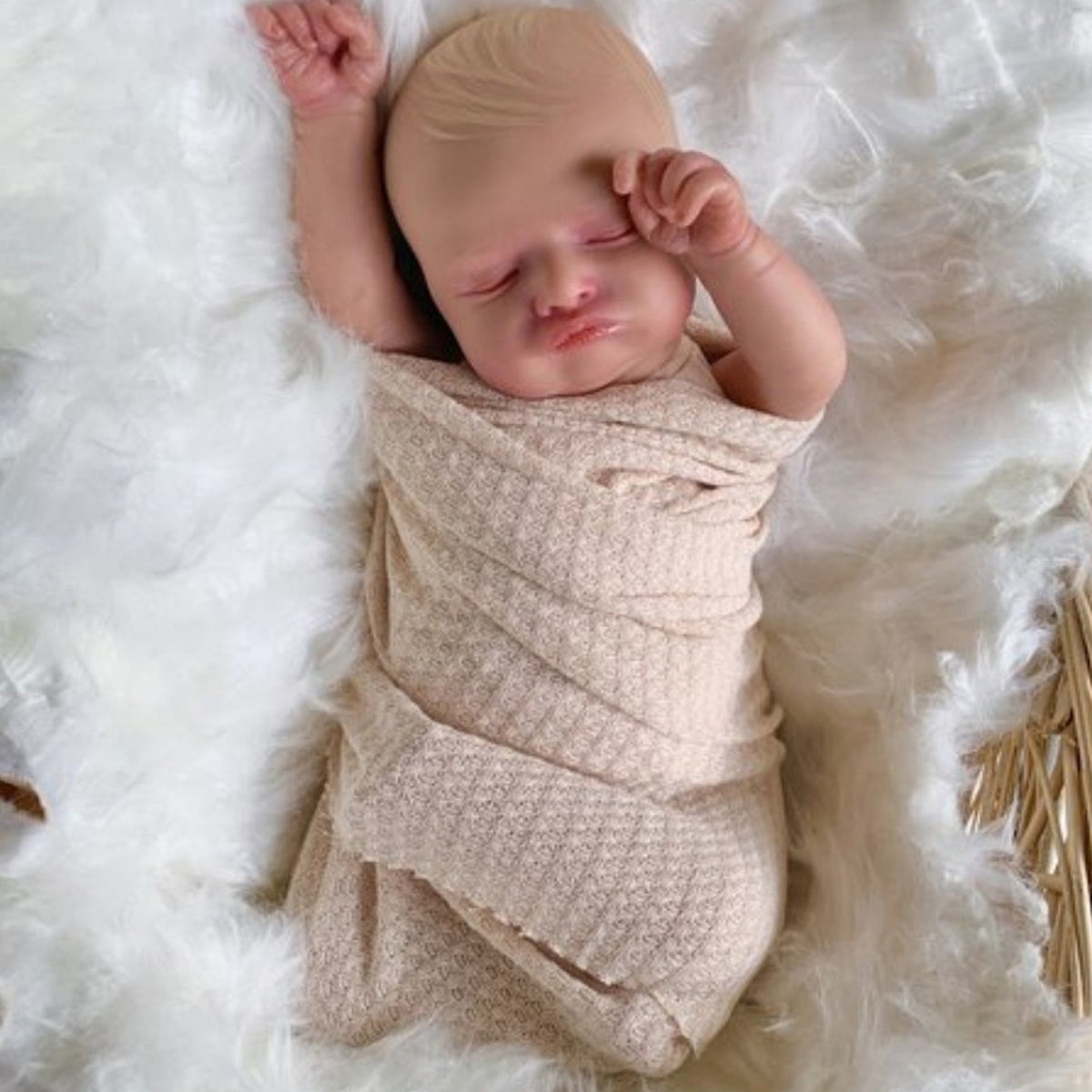 Newborn Photography Waffle Wrap (59" x 15") Newborn Photography Props for Baby Boys and Girls - ForBaysyAngel