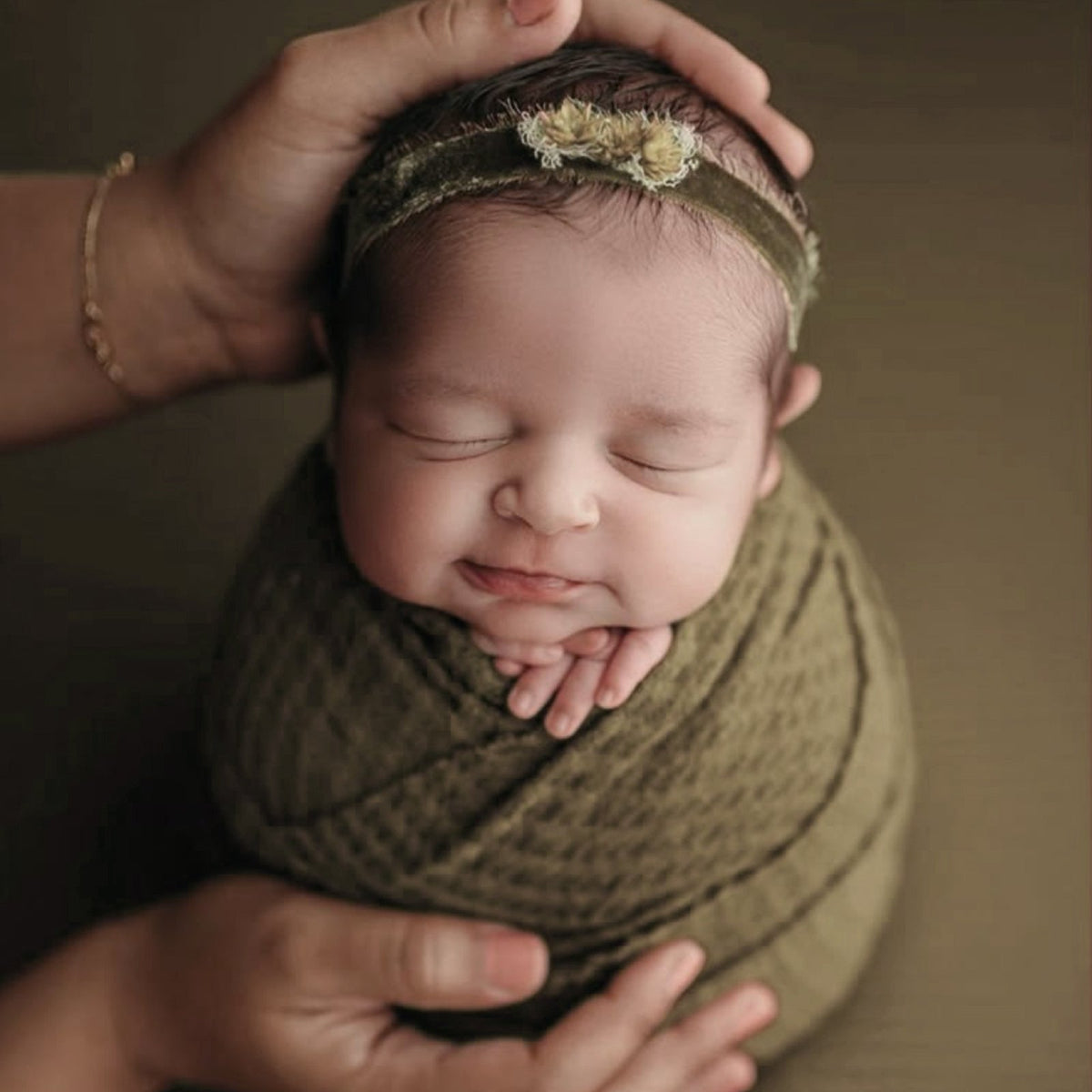 Newborn Photography Waffle Wrap (59" x 15") Newborn Photography Props for Baby Boys and Girls - ForBaysyAngel
