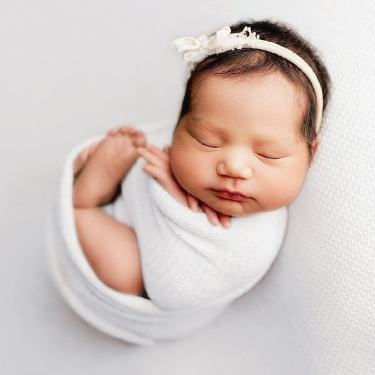 Newborn Photography Waffle Wrap (59" x 15") Newborn Photography Props for Baby Boys and Girls - ForBaysyAngel