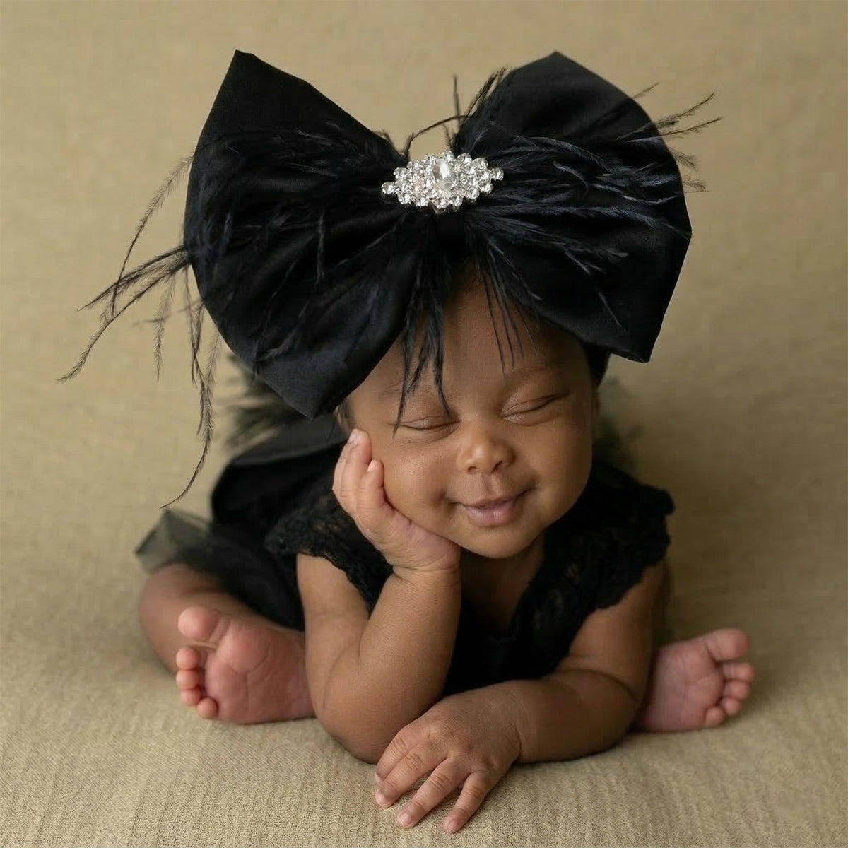 Vintage Newborn Lace Photography Romper & Headband Set - ForBaysyAngel